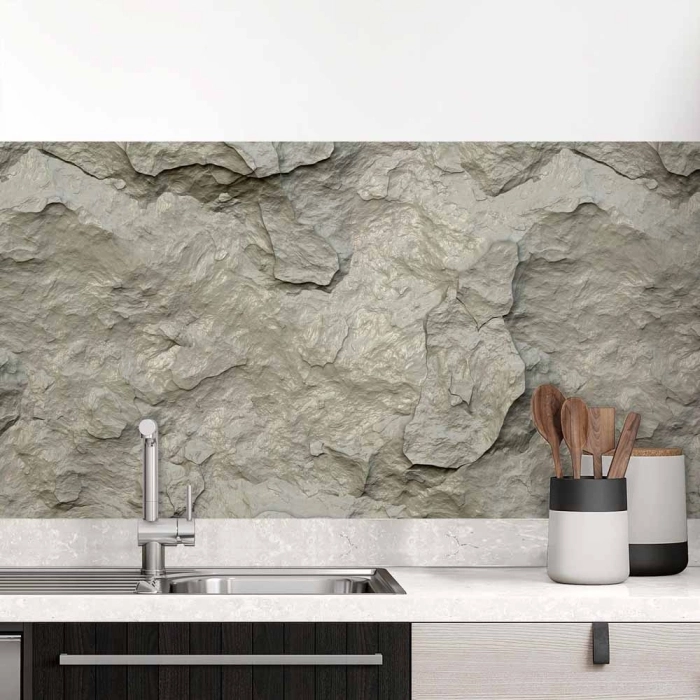 Küchenrückwand Folie Felsoptik - Stein-Look für Ihre Wohlfühlküche