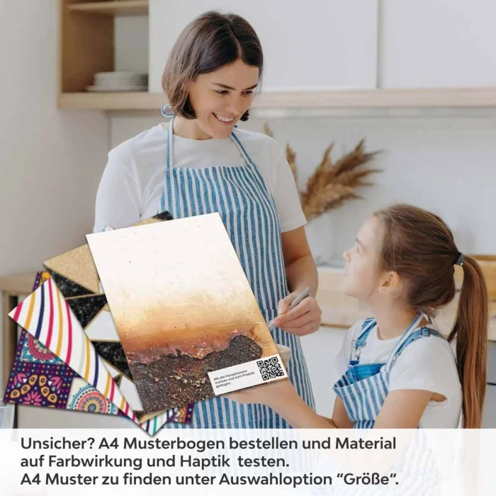 Küchenrückwand Folie Rostoptik - Industrielles Design für moderne Küchen A4 Muster