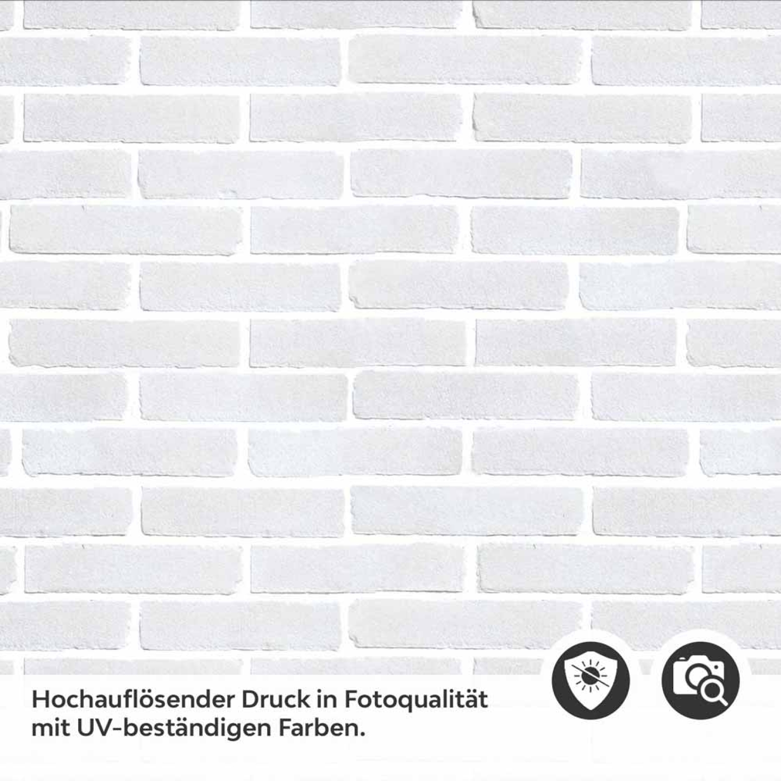 Küchenrückwand Folie Weiße Ziegelstein-Optik Detailbild 2