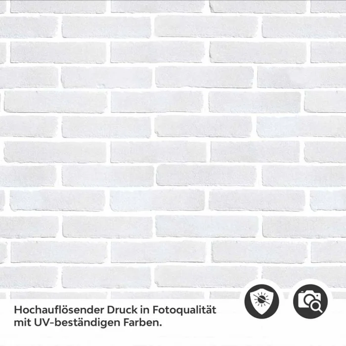 Küchenrückwand Folie Weiße Ziegelstein-Optik Detailbild 2