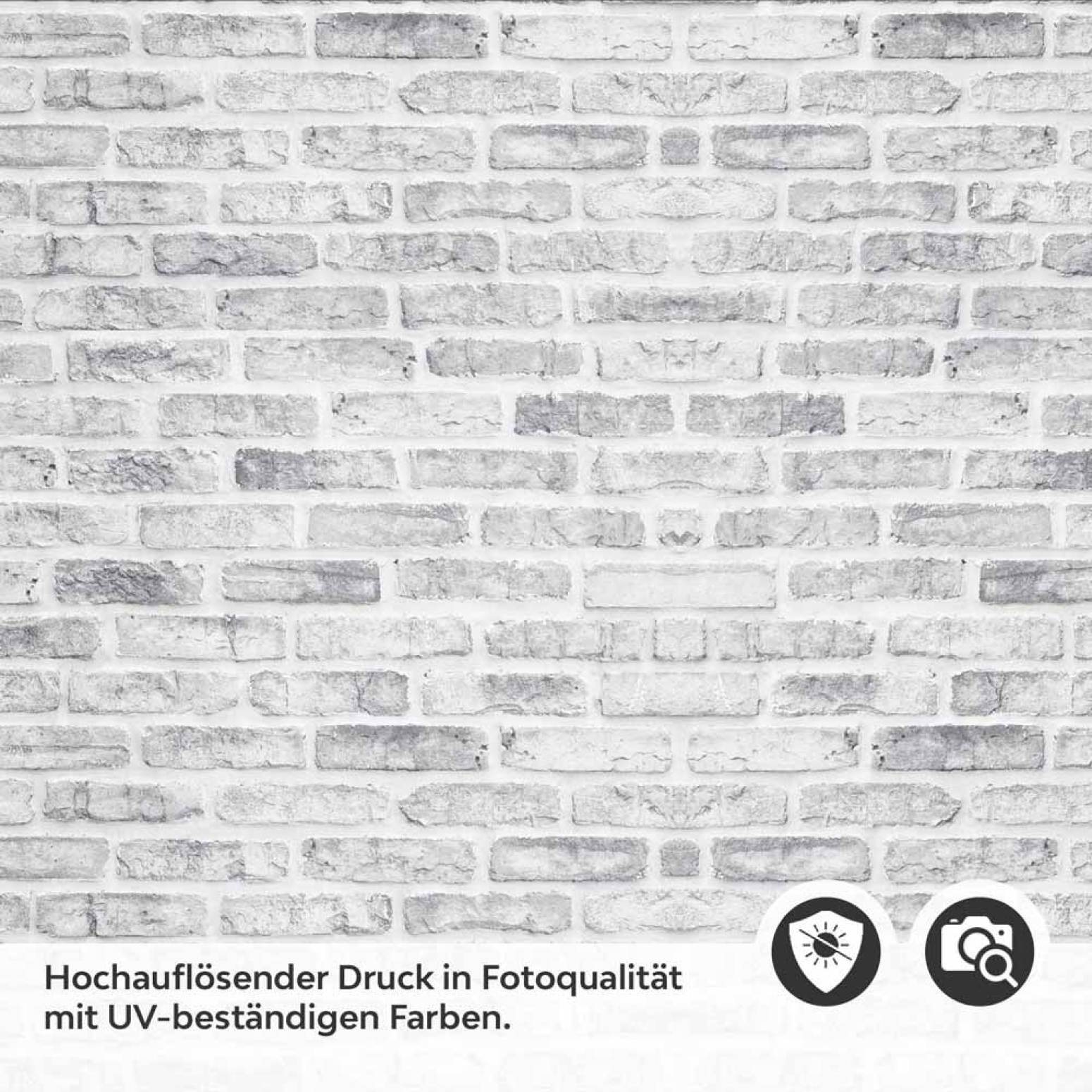 Küchenrückwand Folie Maueroptik Grau-Weiß - Skandinavisches Flair Detailbild 2