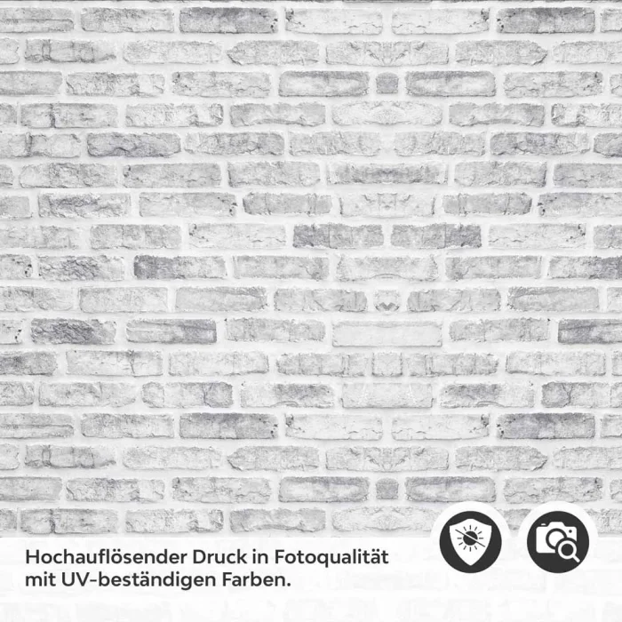 Küchenrückwand Folie Maueroptik Grau-Weiß - Skandinavisches Flair Detailbild 2