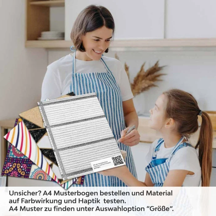 Küchenrückwand Folie Dezente Kachelmuster - Modernität für Ihre Wände A4 Muster