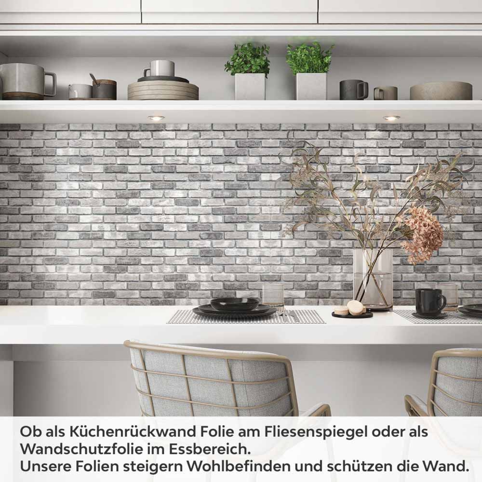 Küchenrückwand Folie Antike Backstein Struktur Artikelbild 1