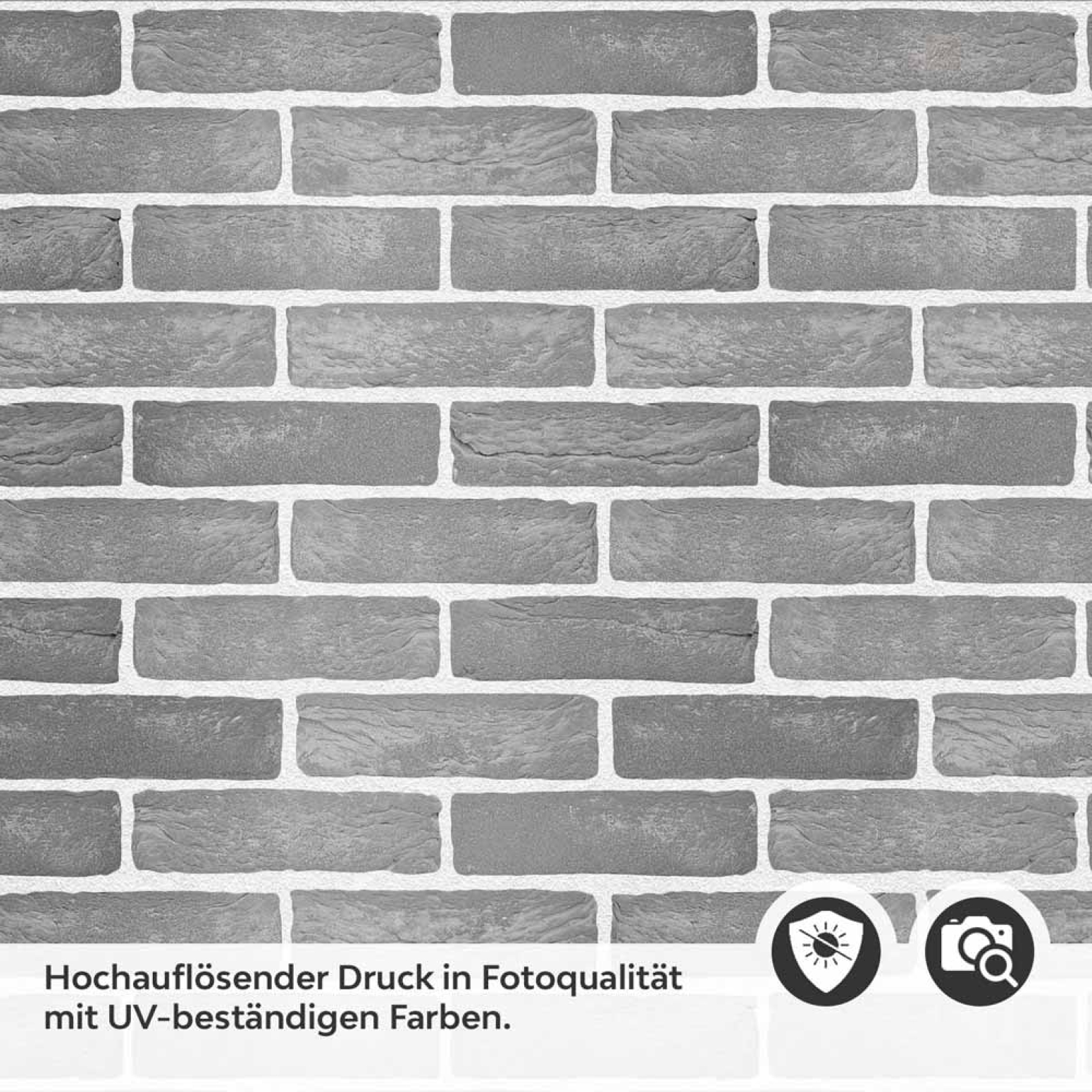 Küchenrückwand Folie Urbanes Ziegeldesign Detailbild 2