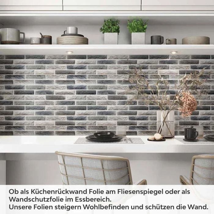 Küchenrückwand Folie Moderne Ziegelwand Artikelbild 1