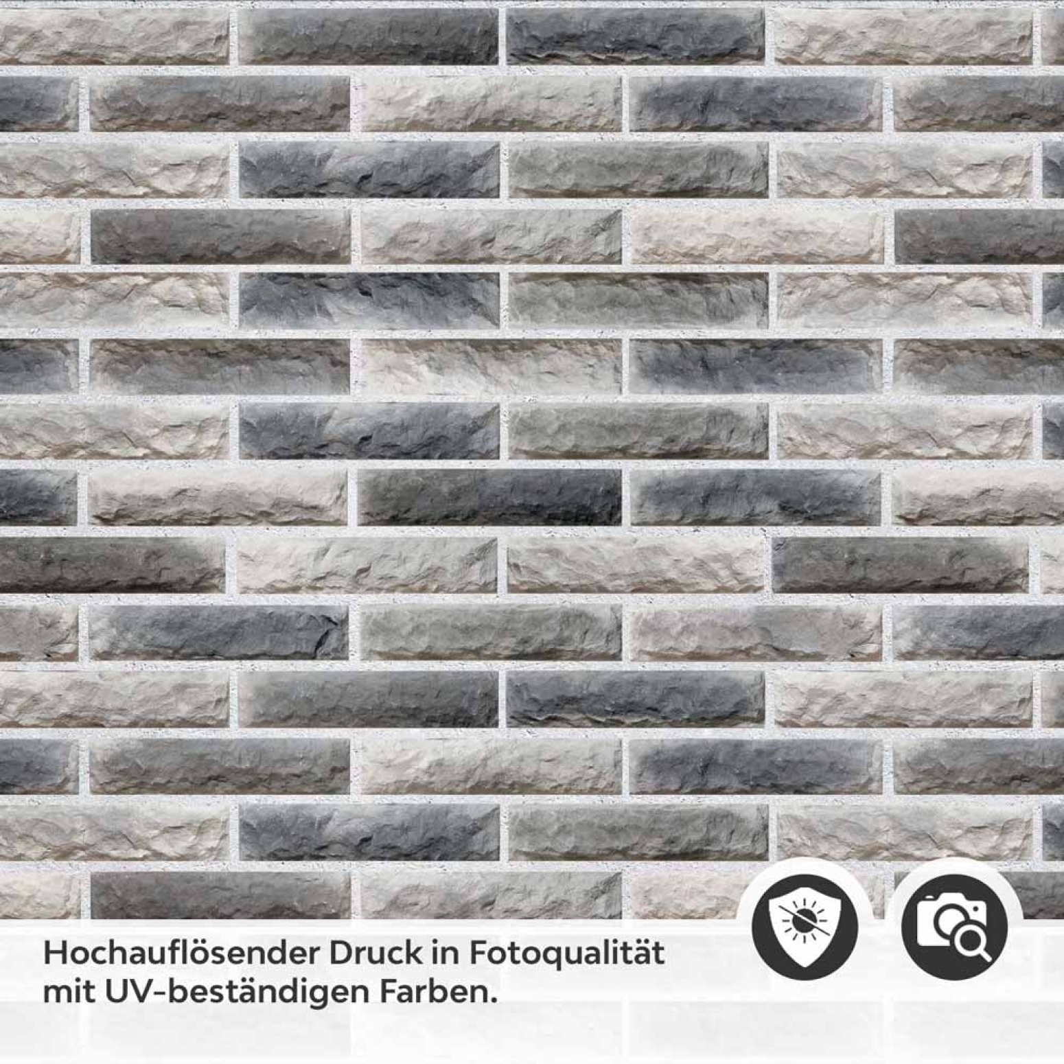 Küchenrückwand Folie Moderne Ziegelwand Detailbild 2