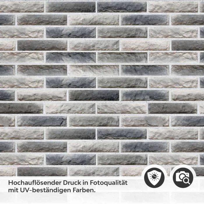 Küchenrückwand Folie Moderne Ziegelwand Detailbild 2