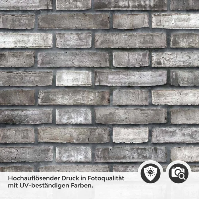 Küchenrückwand Folie Mauerziegel - Steinwand für den Fliesenspiegel Detailbild 2