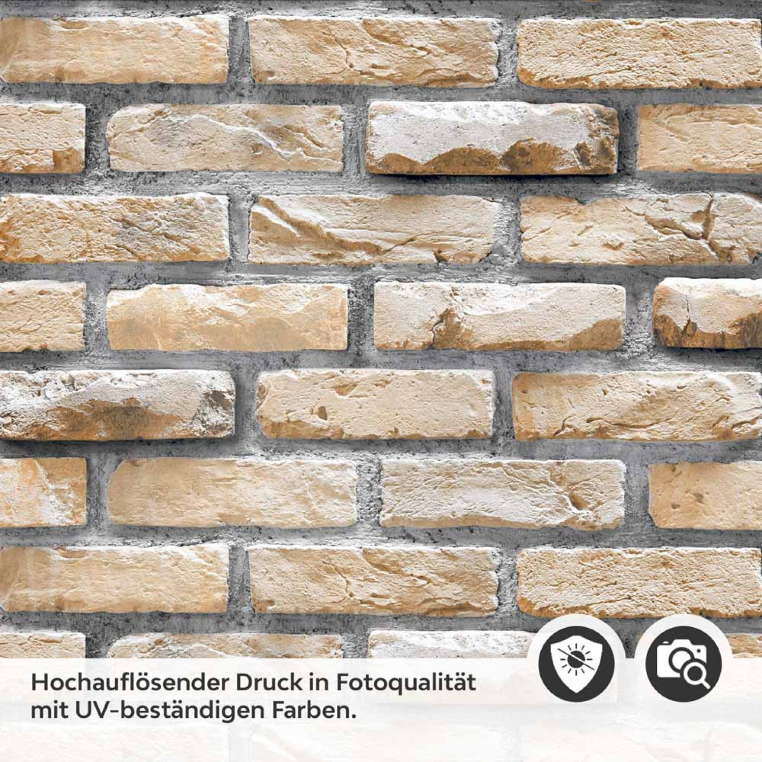 Küchenrückwand Folie Alte Ziegelstein Mauer Detailbild 2
