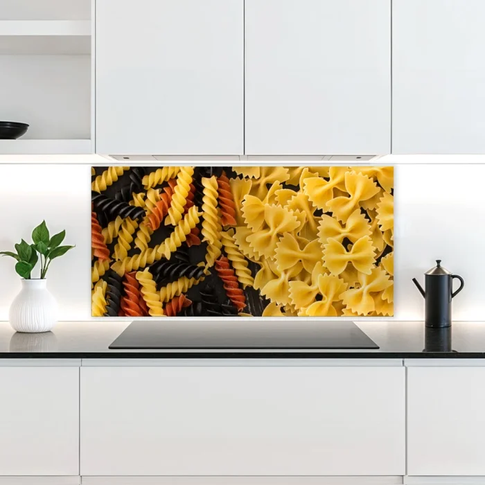 Küchenrückwand Platte Bunte Pasta Italienische Nudel Artikelbild 2