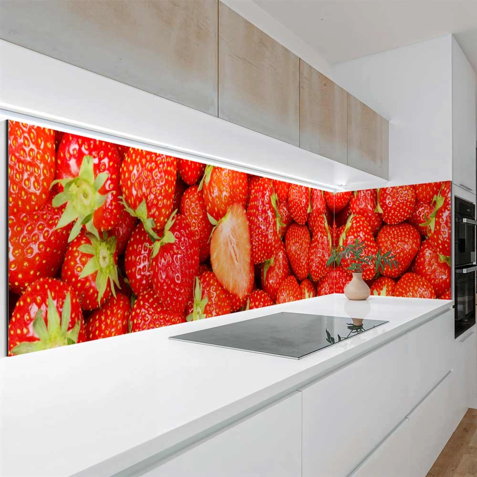 Küchenrückwand Platte Sommerliche Erdbeeren Artikelbild 1