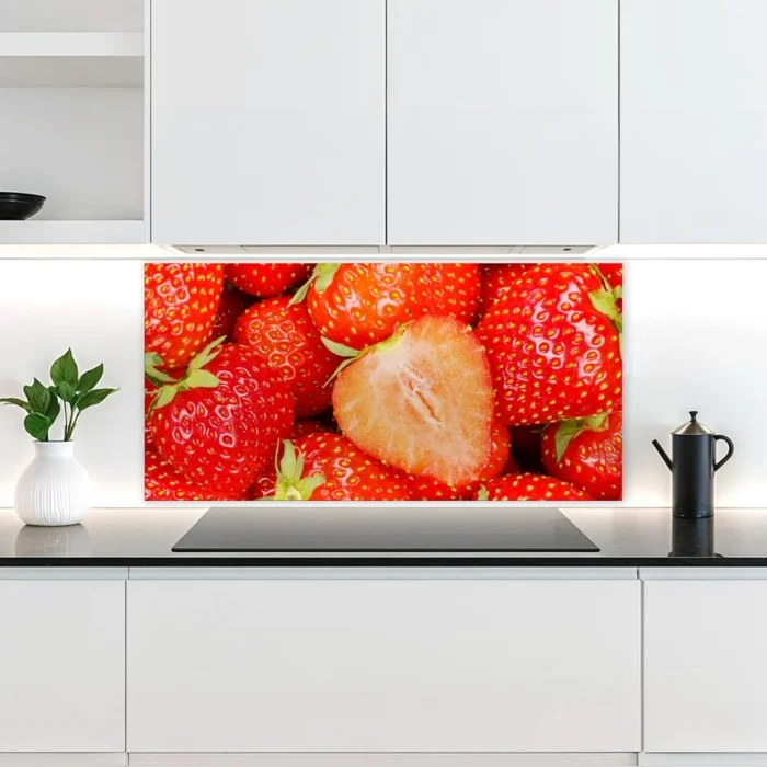 Küchenrückwand Platte Sommerliche Erdbeeren Artikelbild 2