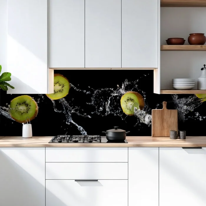 Küchenrückwand Platte Kiwi Splash Hauptbild 1