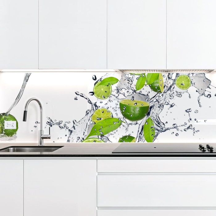 Küchenrückwand Platte Spritzige Limetten Artikelbild 2