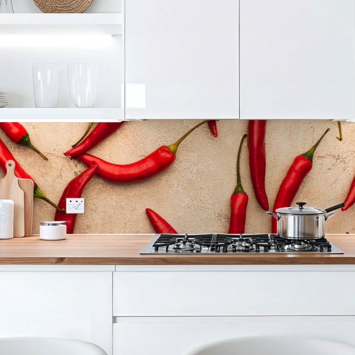 Küchenrückwand Platte Scharfe Chili‑Schoten Artikelbild 1
