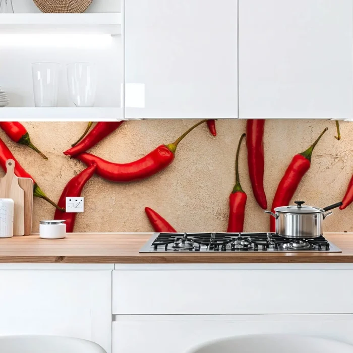 Küchenrückwand Platte Scharfe Chili‑Schoten Artikelbild 1