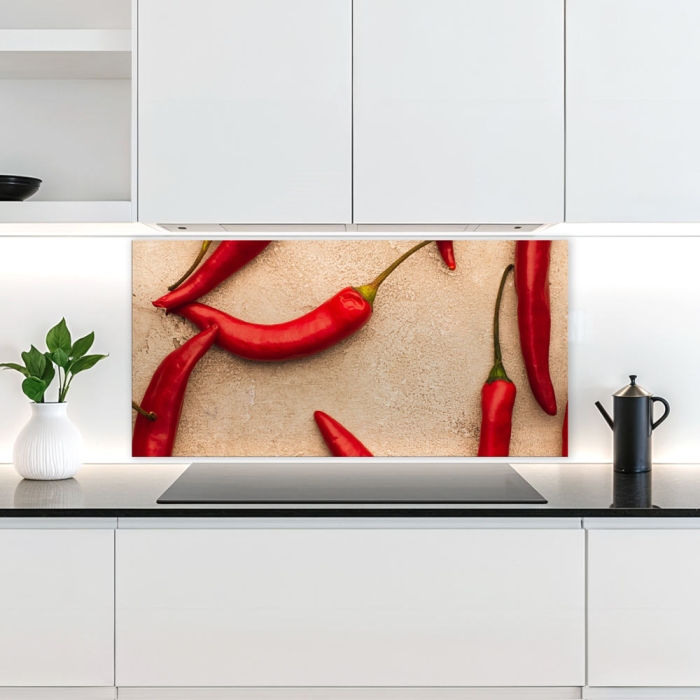 Küchenrückwand Platte Scharfe Chili‑Schoten Artikelbild 2