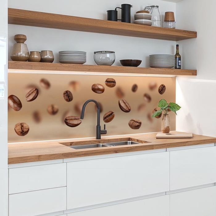 Küchenrückwand Platte Mokka Bohnen Motion Artikelbild 2