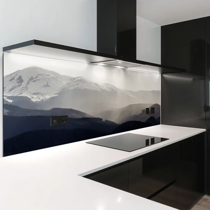 Küchenrückwand Platte Dezente Berglandschaft Artikelbild 2