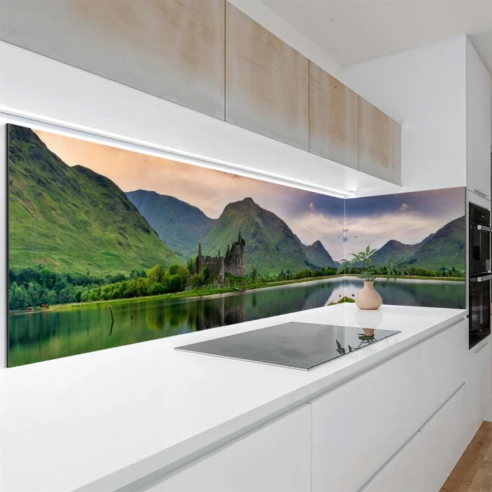 Küchenrückwand Platte Landschaft im Abendrot Artikelbild 1