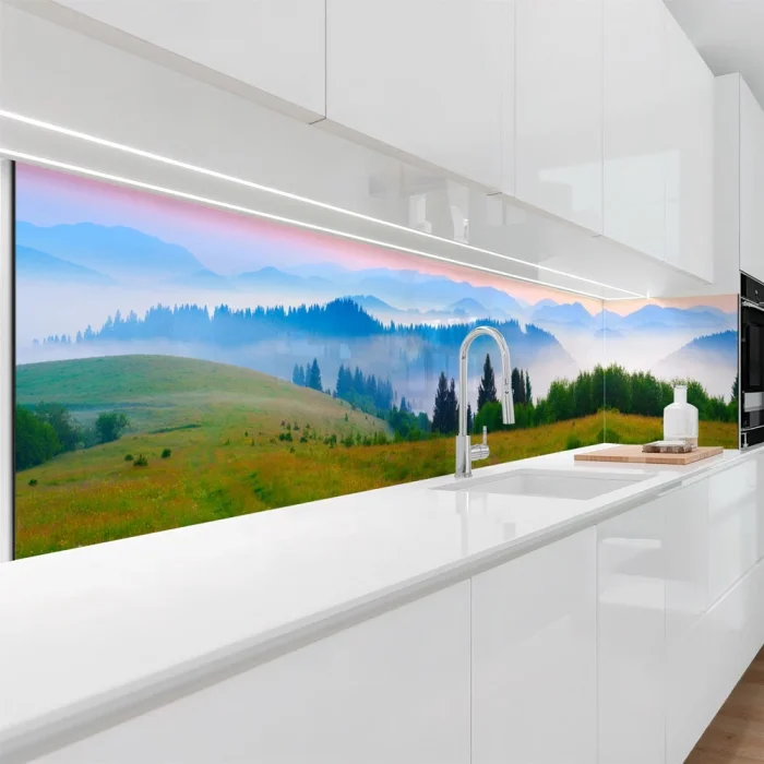 Küchenrückwand Platte Hügellandschaft Artikelbild 1