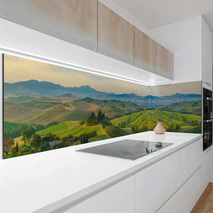Küchenrückwand Platte | Harmonische Hügel