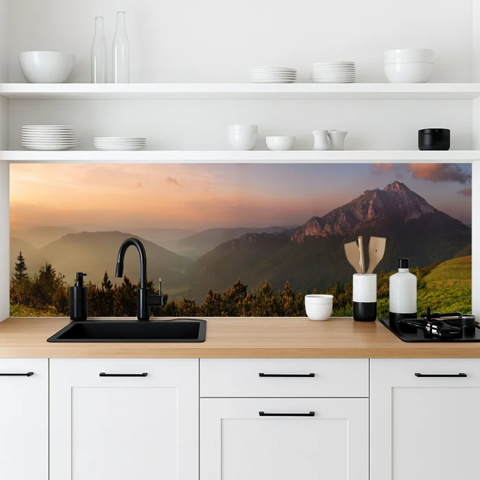 Küchenrückwand Platte Landschaft im Sonnenuntergang Artikelbild 2