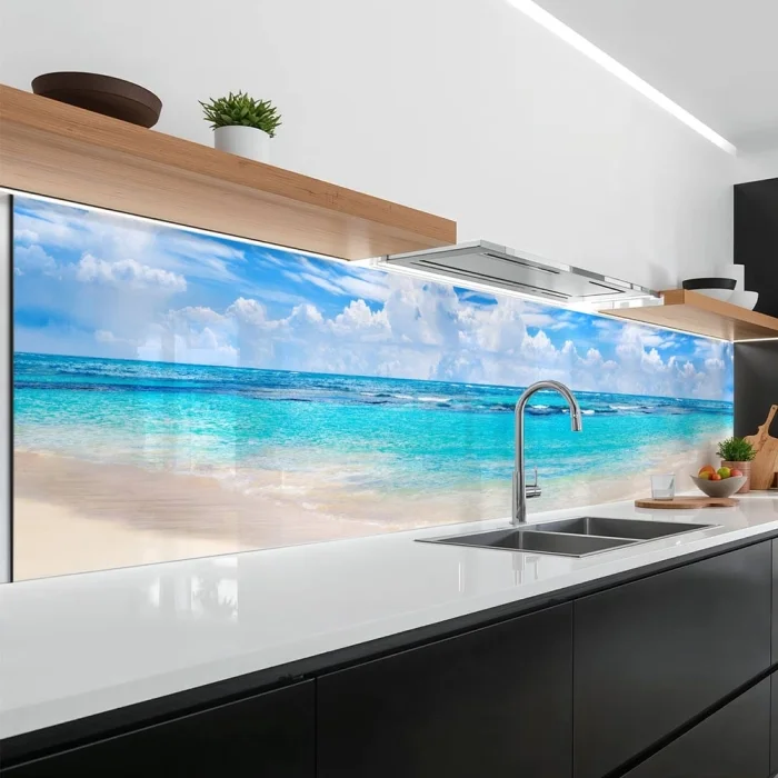Küchenrückwand Platte Strand & Meer in Himmlischen Farben Hauptbild 1