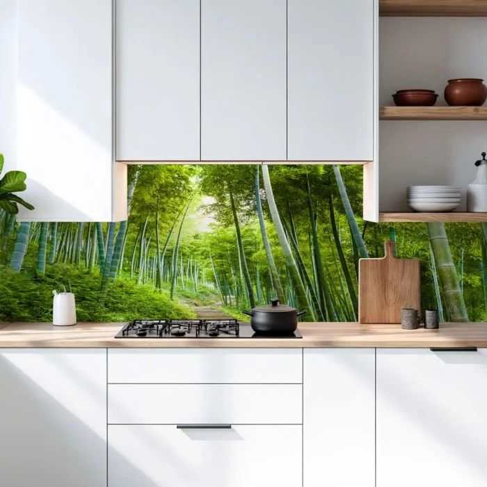 Küchenrückwand Platte Bambuswald Fernöstliches Flair Artikelbild 2