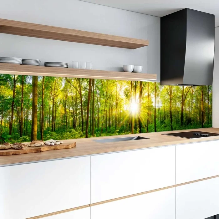 Küchenrückwand Platte Grüner Waldtraum Artikelbild 2