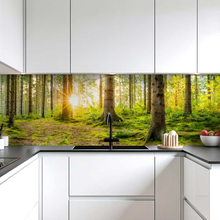 Küchenrückwand Platte Unberührter Wald Artikelbild 2