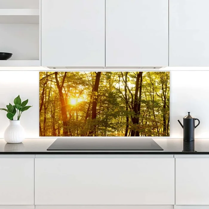 Küchenrückwand Platte Waldallee im Herbst Artikelbild 2
