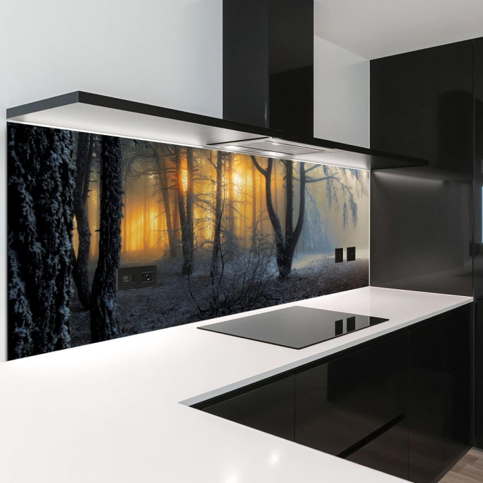 Küchenrückwand Platte Mystischer Winterwald Artikelbild 2