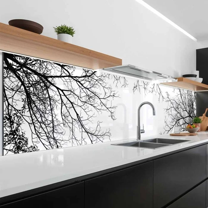 Küchenrückwand Platte Filigrane Baum Äste Artikelbild 1