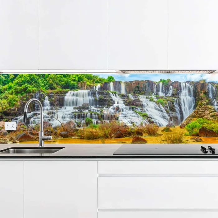 Küchenrückwand Platte Wasserfall in der Afrikanischen Savanne Artikelbild 2