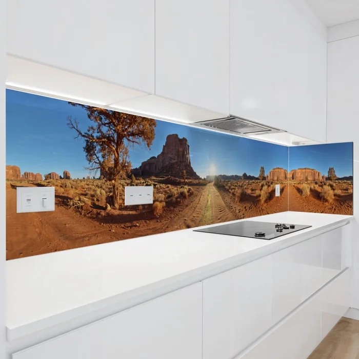 Küchenrückwand Platte Wüstenpanorama Hauptbild 1