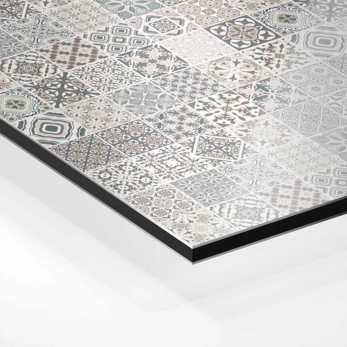 Küchenrückwand Platte Patchwork‑Design in Sandtönen Hover-Bild