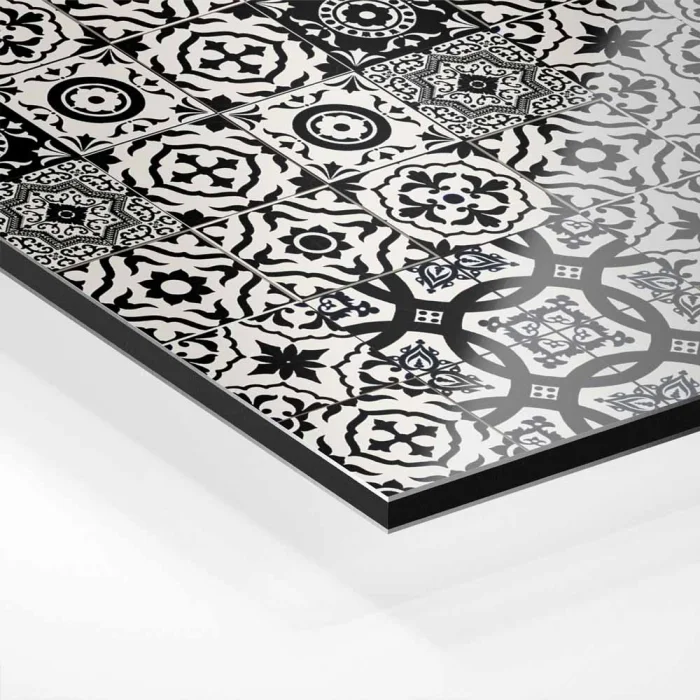 Küchenrückwand Platte Vintage Azulejo Black & White Hover-Bild