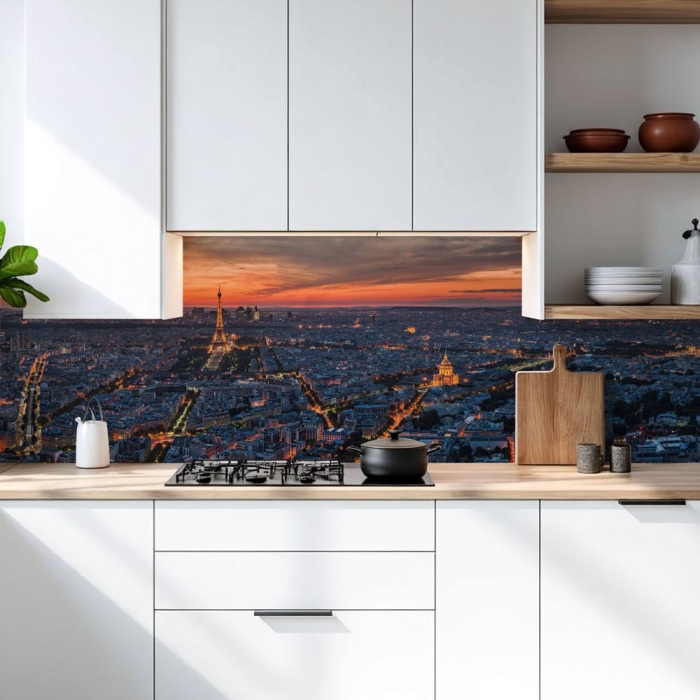 Küchenrückwand Platte Panorama Stadtblick Artikelbild 1