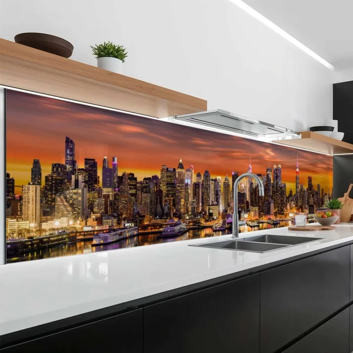 Küchenrückwand Platte Skylines & Hafen von NY Artikelbild 1