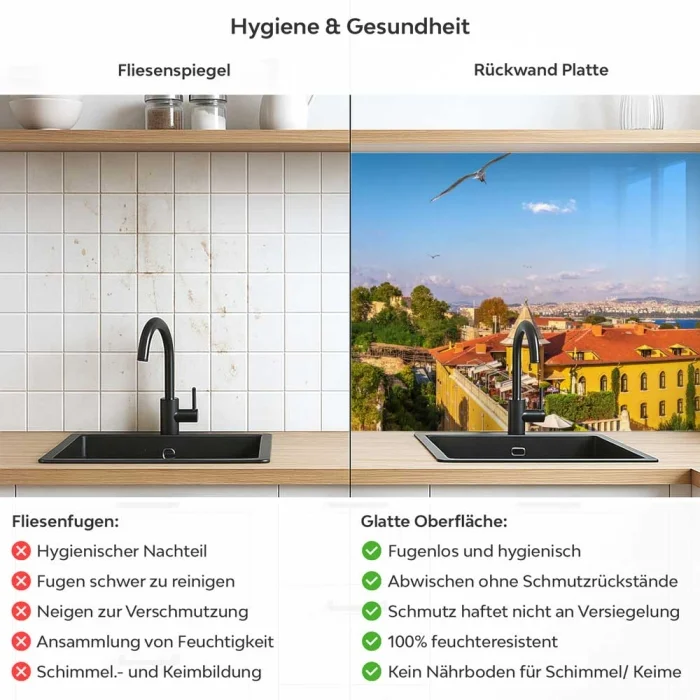 Küchenrückwand Platte Istanbul Hagia Sophia Produktdetailbild 2: Hygiene und Gesundheit!