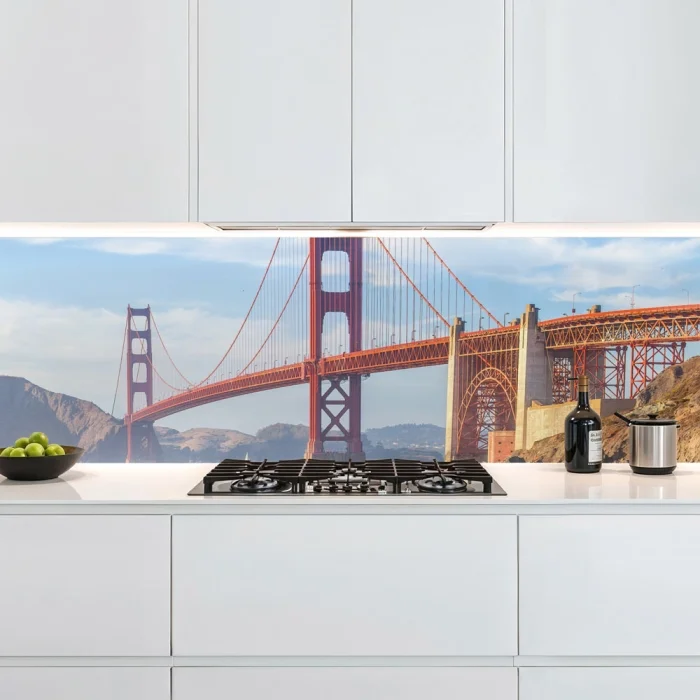 Küchenrückwand Platte Brückenpanorama Artikelbild 1