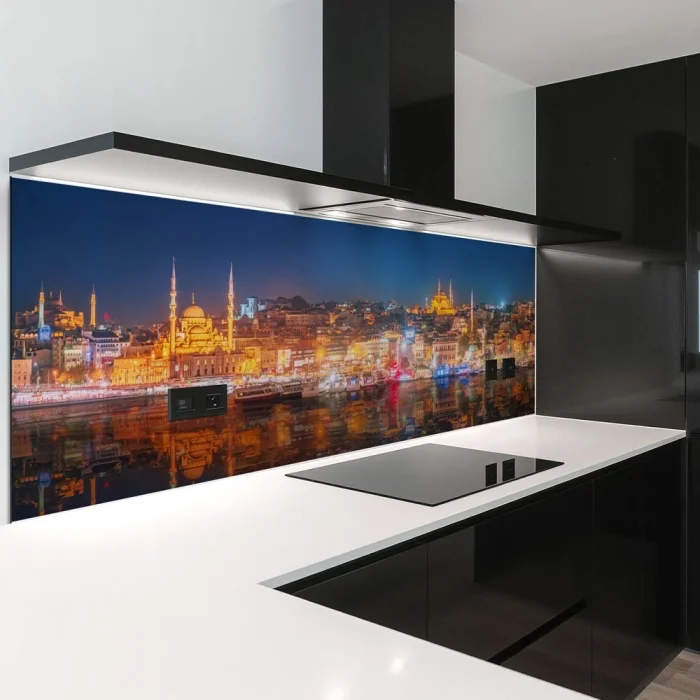 Küchenrückwand Platte I Bosporus bei Nacht Hauptbild 1