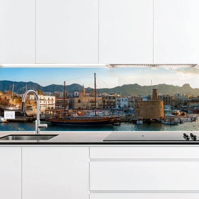 Küchenrückwand Platte Spanische Küsten Altstadt Artikelbild 2