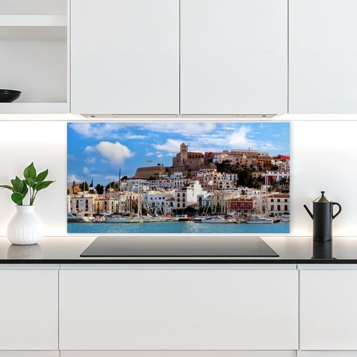Küchenrückwand Platte | Hafen an der Spanischen Küste
