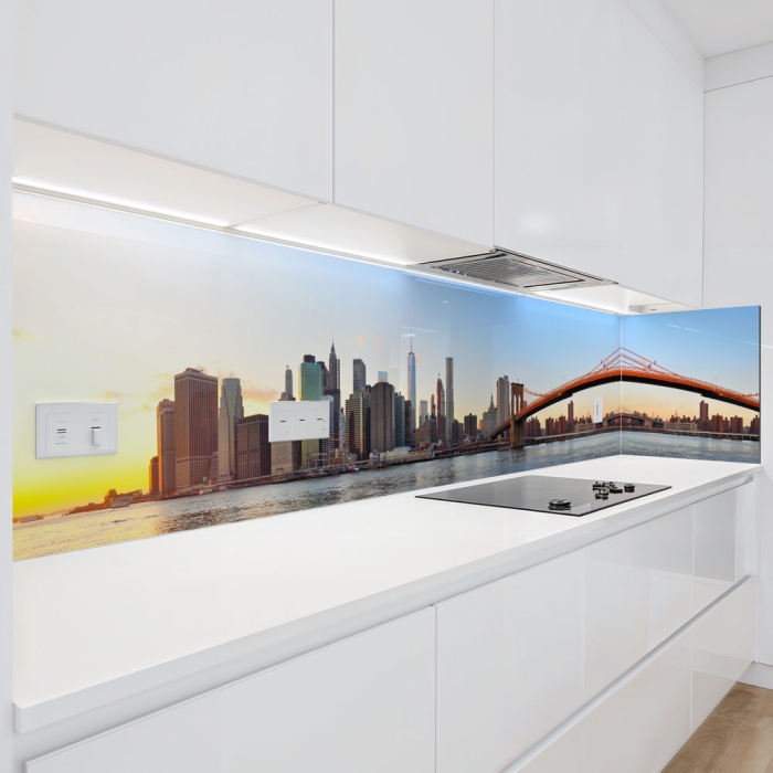 Küchenrückwand Platte | New York bei Tagesanbruch