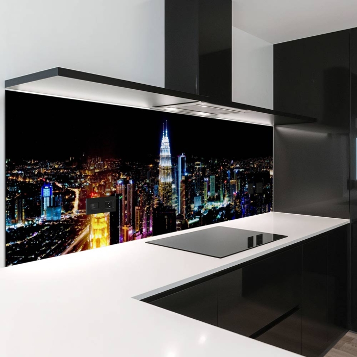 Küchenrückwand Platte | Lichter der Großstadt