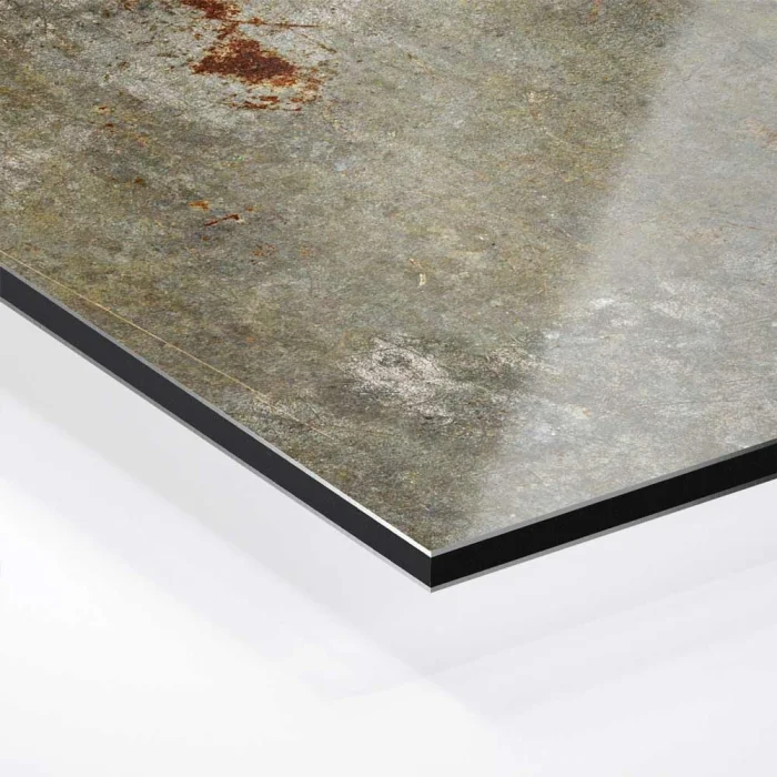Küchenrückwand Platte Verwitterter Beton mit Rost Hover-Bild