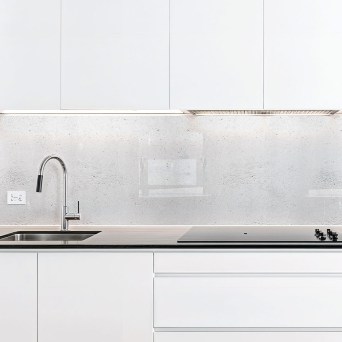 Küchenrückwand Platte Hellgrauer Beton mit Struktur Artikelbild 2